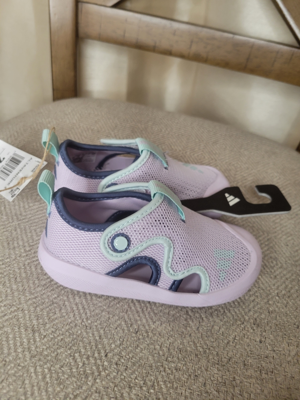ADIDAS Mesh Slip-On Toddler Water Shoes - Light Purple - Picture 2 of 8